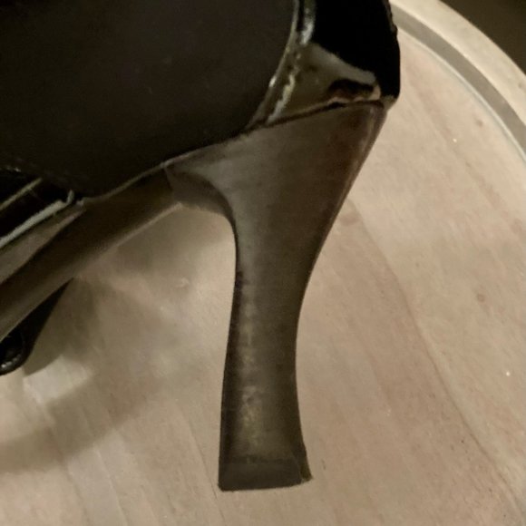 AQUATALIA BLACK PATENT LEATHER AND FABRIC SIZE 5 1/2 US LINED IN LEATHER - Picture 4 of 5